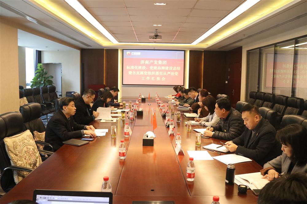 集團黨委召開黨組織標準化建設(shè)、 黨建品牌建設(shè)活動總結(jié)暨各直屬黨組織落實從嚴治黨工作匯報會議